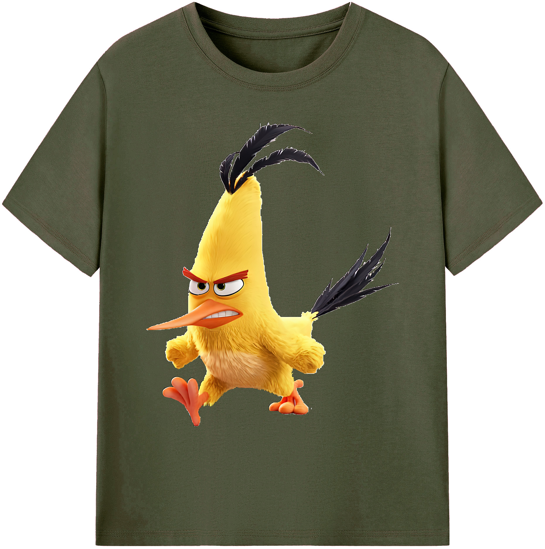 （画像用） Angry Birds アングリーバード 綿100％ メンズ半袖Tシャツ｜肌触りやわらか＆通気性